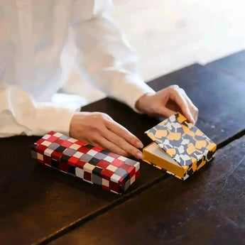 Carnet de notes | Prunier | Papier washi teint à la main Carnet de notes bloc fabriqué au Japon | Format bonheur | Papeterie 【 Fuwa Market Original 】 Fuwa Market