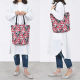 Tote bag (vertical type) | Nanten | Hand-dyed raw fabric Umbrella cloth 100% cotton bag Japan-made | Kyoto craftsman workmanship 【 Fuwa Market Original 】 Fuwa Market