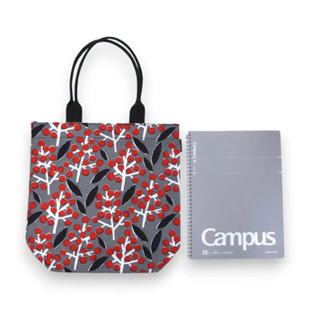 Tote bag (vertical type) | Nanten | Hand-dyed raw fabric Umbrella cloth 100% cotton bag Japan-made | Kyoto craftsman workmanship 【 Fuwa Market Original 】 Fuwa Market