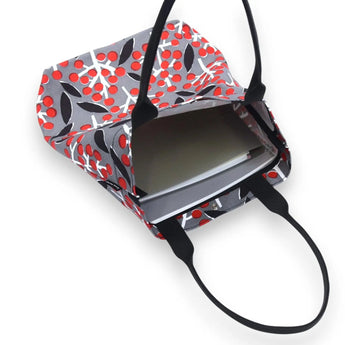 Tote bag (vertical type) | Nanten | Hand-dyed raw fabric Umbrella cloth 100% cotton bag Japan-made | Kyoto craftsman workmanship 【 Fuwa Market Original 】 Fuwa Market