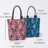 Tote bag (vertical type) | Nanten | Hand-dyed raw fabric Umbrella cloth 100% cotton bag Japan-made | Kyoto craftsman workmanship 【 Fuwa Market Original 】 Fuwa Market