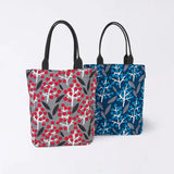 Tote bag (vertical type) | Nanten | Hand-dyed raw fabric Umbrella cloth 100% cotton bag Japan-made | Kyoto craftsman workmanship 【 Fuwa Market Original 】 Fuwa Market