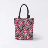 Tote bag (vertical type) | Nanten | Hand-dyed raw fabric Umbrella cloth 100% cotton bag Japan-made | Kyoto craftsman workmanship 【 Fuwa Market Original 】 Fuwa Market