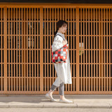 Tote Bag (Vertical Type) | Aoba Nami Yaki | Hand-dyed Fabric, Canvas, 100% Cotton, Bag, Made in Japan | Kyoto Artisan Workmanship 【Fuwa Market Original 】 Fuwa Market