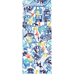 Hand towel | Oedo Nihonbashi | 100% cotton | Pear garden dyeing, dyeing | Todaya shop Todaya shop (Pear garden dyeing)