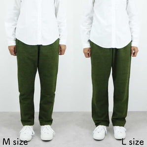 【ボトムス】久留米絣 もんぺ 綿モール MUJI モスグリーン M L うなぎの寝床