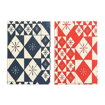 Nort Colored Bamboo Rod Red / Blue | Chiyogami Notebook | Haibara (Haibara) Haibara