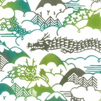 Handkerchief | Dragon Mountain Play Cloth | 100% Silk | Pear Garden Dyeing, Staining | Toda Shop Toda Shop (Pear Garden Dyeing)