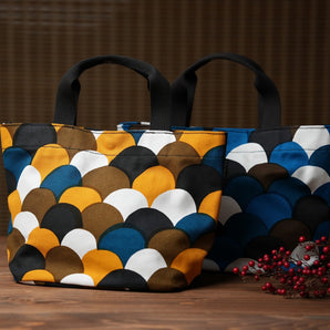 Tote Bag (Horizontal Type) | Aoba Bay Cotton Fabric Hand-Dyed Umbrella Cloth 100% Cotton Bag Made in Japan | Kyoto Artisan Workmanship 【 Fuwa Market Original 】 