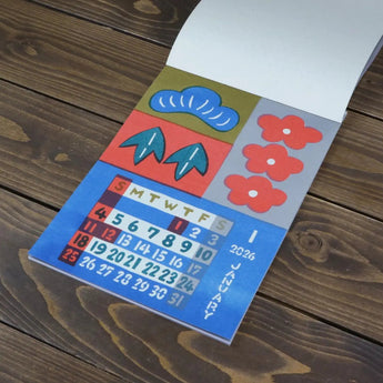 Yotsume Dyed Cloth Calendar 2026 | A Year Depicting Japan's Four Seasons and Everyday Nature | Yotsume Dyed Cloth Yotsume Dyed Cloth