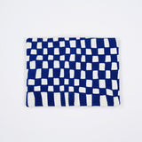 Yotsume Dyed Cloth Sleeve Name Engraving Kawari Ichimatsu Naito Color Navy