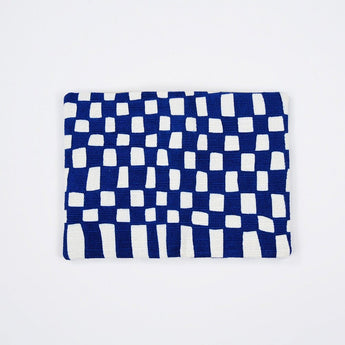 Yotsume Dyed Cloth Sleeve Name Engraving Kawari Ichimatsu Naito Color Navy