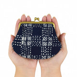 Yotsume-dyed cloth mouth SASHIKO blue-green