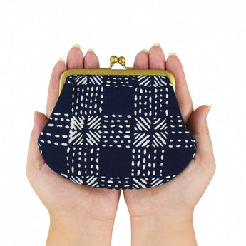 Yotsume-dyed cloth mouth SASHIKO blue-green