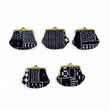 Yotsume dyed cloth edge, mouth SASHIKO cotton cloth, indigo blue