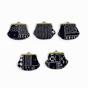 Yotsume dyed cloth edge, mouth SASHIKO cotton cloth, indigo blue