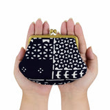 Yotsume dyed cloth edge, mouth SASHIKO cotton cloth, indigo blue